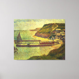 Georges Seurat's Painting: Port-en-Bessin (1888) Canvas Print