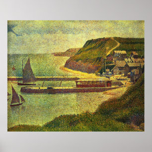 Georges Seurat's Painting: Port-en-Bessin (1888) Poster