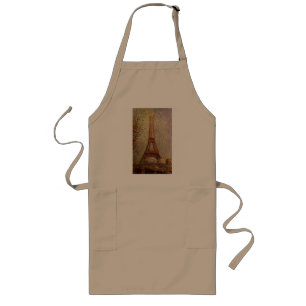 Georges Seurat's Painting: The Eiffel Tower (1889) Long Apron