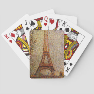 Georges Seurat's Painting: The Eiffel Tower (1889) Playing Cards