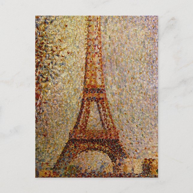 Georges Seurat's Painting: The Eiffel Tower (1889) Postcard (Front)