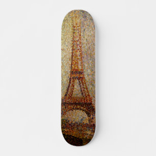 Georges Seurat's Painting: The Eiffel Tower (1889) Skateboard