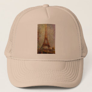 Georges Seurat's Painting: The Eiffel Tower (1889) Trucker Hat