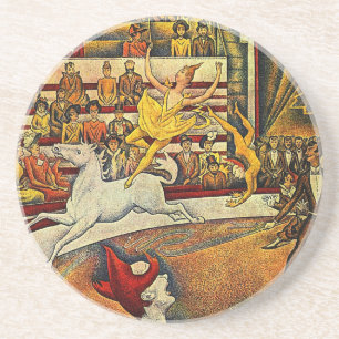 Georges Seurat's The Circus (1891) Coaster