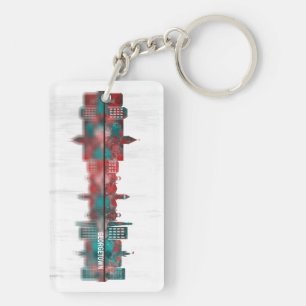 Georgetown Guyana Skyline Key Ring