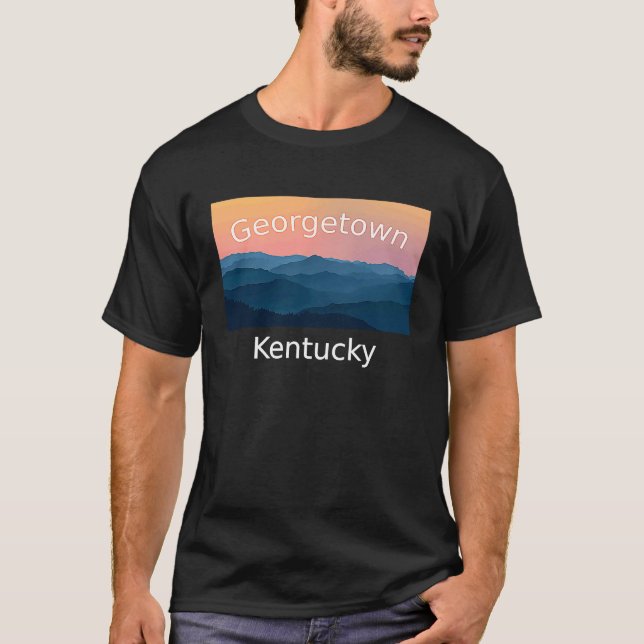 Georgetown Kentucky Mountain sunset hometown T-Shirt (Front)