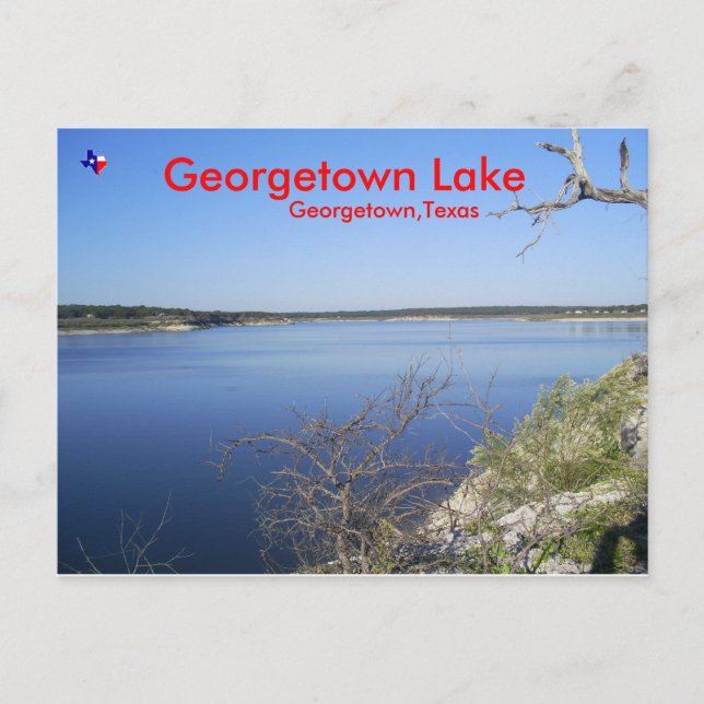 Georgetown Lake. Georgetown Texas Postcard (Front)