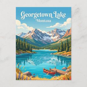 Georgetown Lake, Montana Postcard