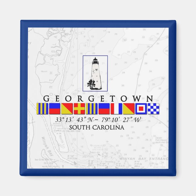 Georgetown SC Marine Signal Flag Magnet (Front)