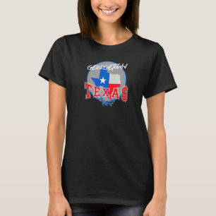 Georgetown Texas in Red White and Blue Bonnet Flow T-Shirt