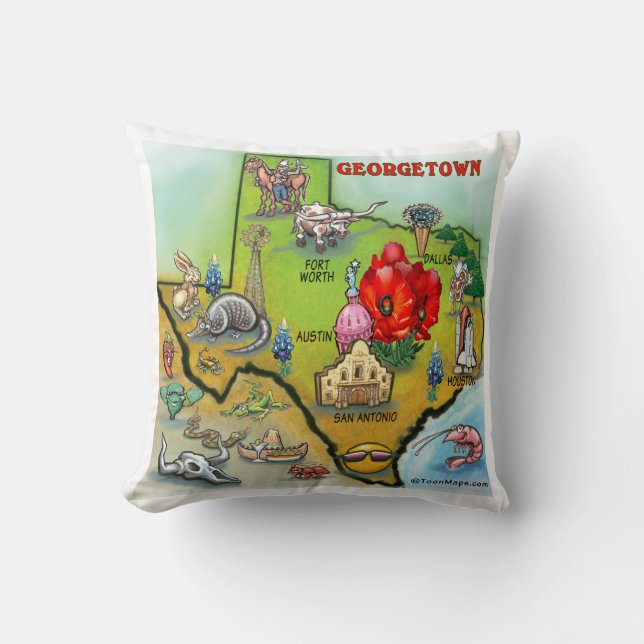 Georgetown Texas Pillow (Front)
