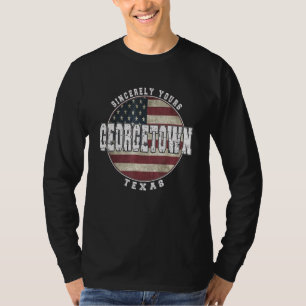 Georgetown Texas Vintage American flag T-Shirt