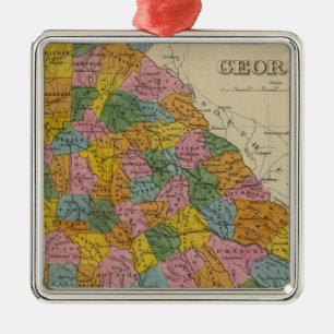 Georgia 4 metal tree decoration