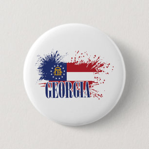 Georgia 6 Cm Round Badge