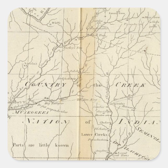 Georgia 8 square sticker (Front)