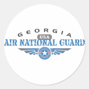 Georgia Air National Guard Classic Round Sticker