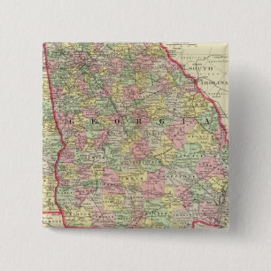 Georgia, Alabama 15 Cm Square Badge