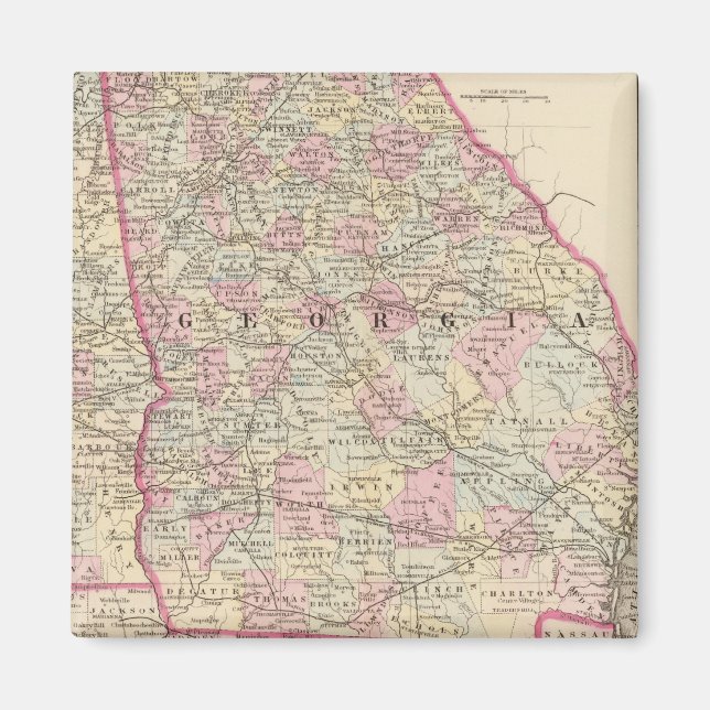 Georgia, Alabama Magnet (Front)