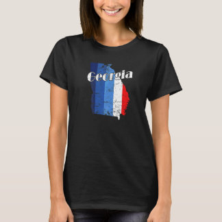 Georgia American State Outline Map Usa T-Shirt