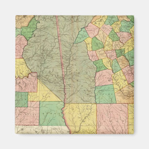 Georgia and Alabama 2 Magnet