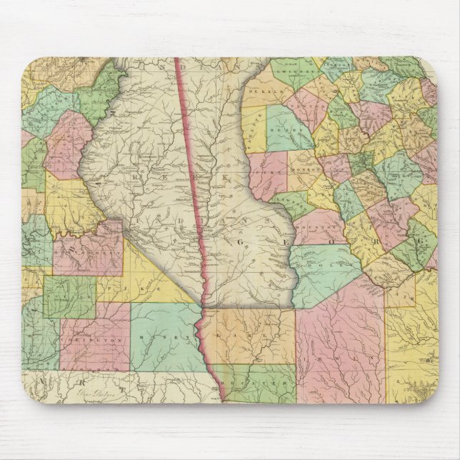 Georgia and Alabama 3 Mouse Pad (Front)