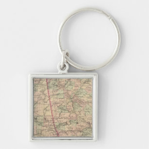 Georgia and Alabama Key Ring