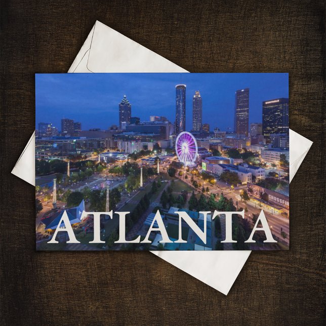 Georgia, Atlanta, Centennial Olympic Park Postcard (Postcard on table)