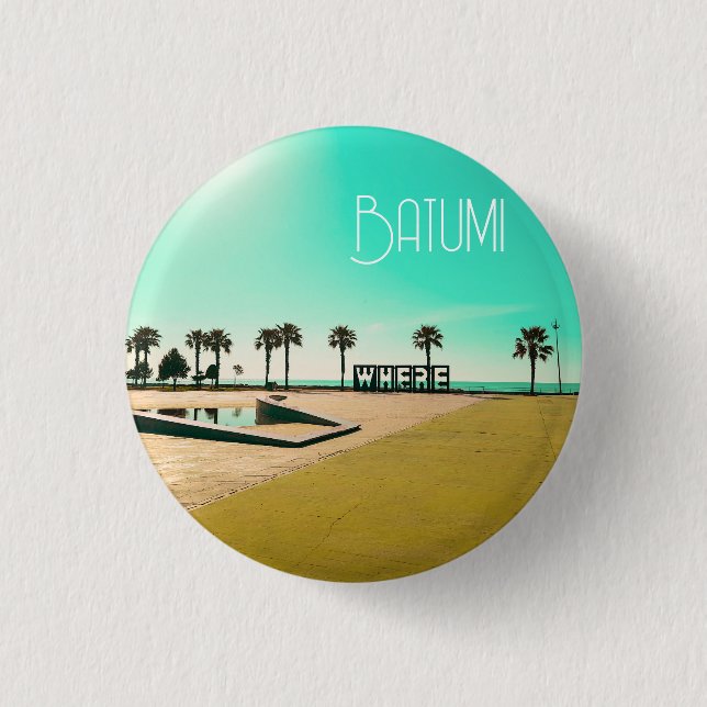 Georgia Batumi Architecture Landscape 3 Cm Round Badge (Front)