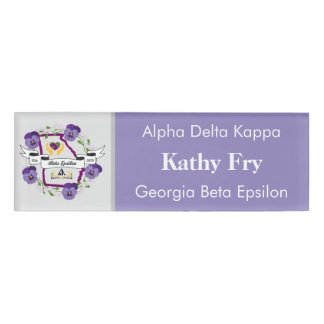 Georgia Beta Epsilon Nametag Template Name Tag