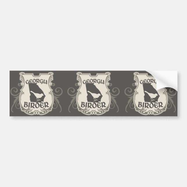 Georgia Birder Bumper Sticker (Front)