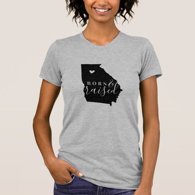 Georgia Born and Raised State Tee (Front)