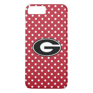 Georgia Bulldogs Logo   Polka Dot Pattern Case-Mate iPhone Case
