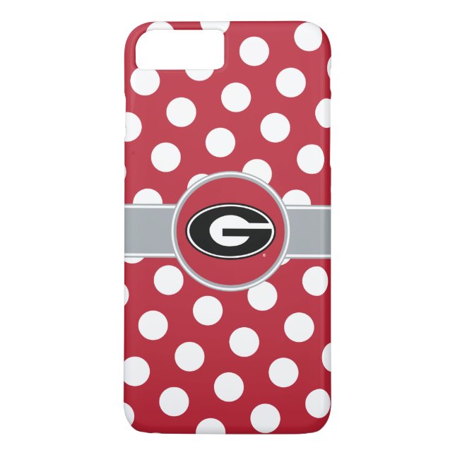 Georgia Bulldogs Logo | Polka Dots Case-Mate iPhone Case (Back)