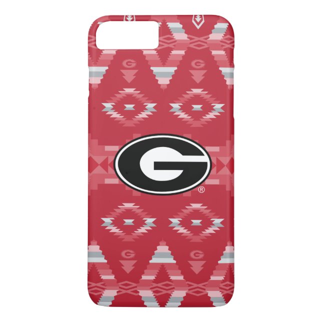 Georgia Bulldogs Logo | Tribal Pattern Case-Mate iPhone Case (Back)