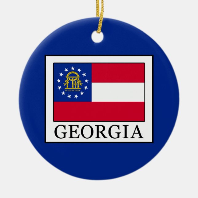 Georgia Ceramic Tree Decoration (Front)