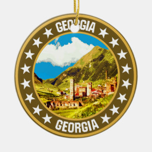 Georgia ceramic tree decoration