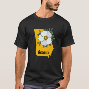 Georgia Cherokee Rose Flower   T-Shirt