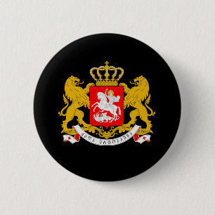 Georgia Coat of Arms 6 Cm Round Badge