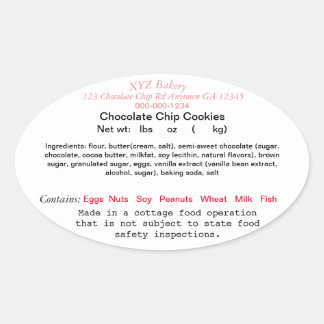 GEORGIA cottage food law label farmer's market 