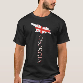 Georgia Country Map Flag  T-Shirt