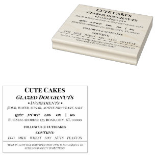 Georgia Customisable Product Rubber Stamp