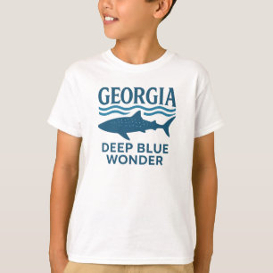 Georgia Deep Blue Wonder   Whale Shark Ocean Life T-Shirt