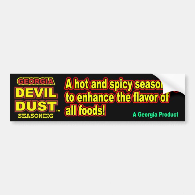 Georgia Devil Dust Bumper Sticker (Front)
