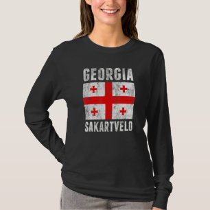 Georgia Europe Sakartvelo Flag T-Shirt