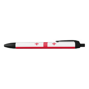 Georgia Flag Black Ink Pen