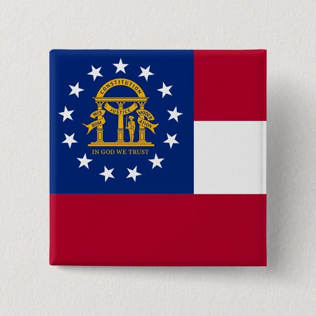 Georgia Flag Button (Front)