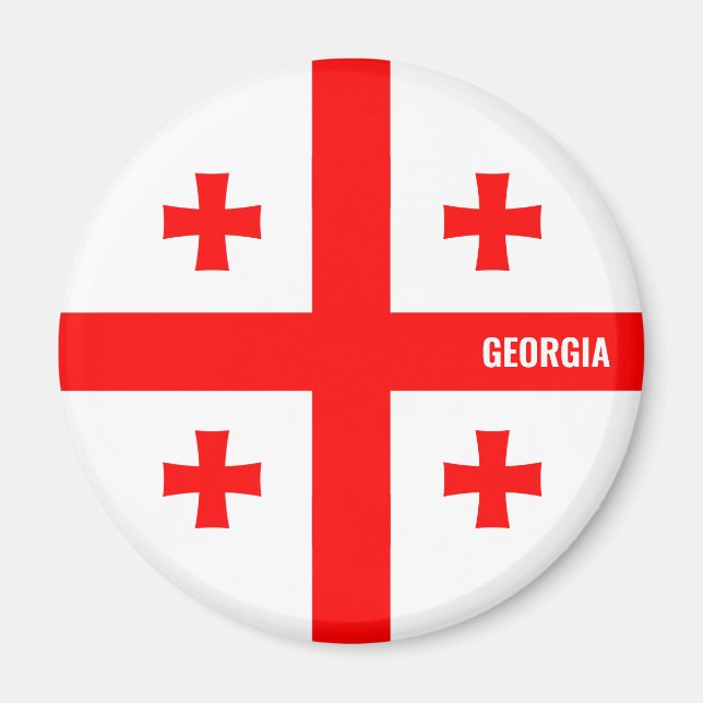 Georgia Flag Charming Patriotic Magnet (Front)
