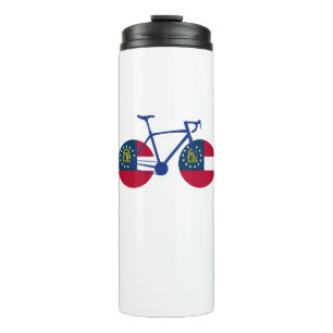 Georgia Flag Cycling Thermal Tumbler