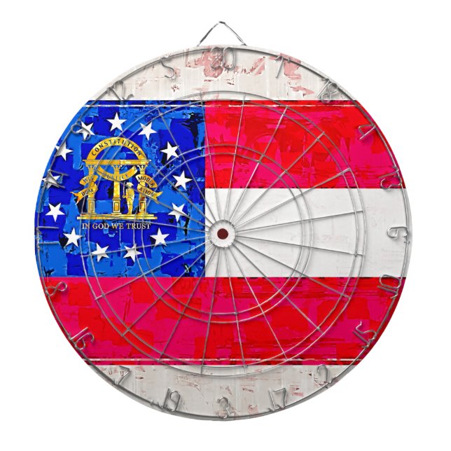 GEORGIA FLAG DARTBOARD (Front)