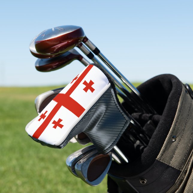 Georgia flag golf head cover (In Situ)